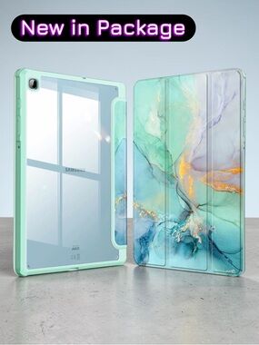 VOVIPO Samsung Galaxy Tab S6 Lite Case – Marble Blue